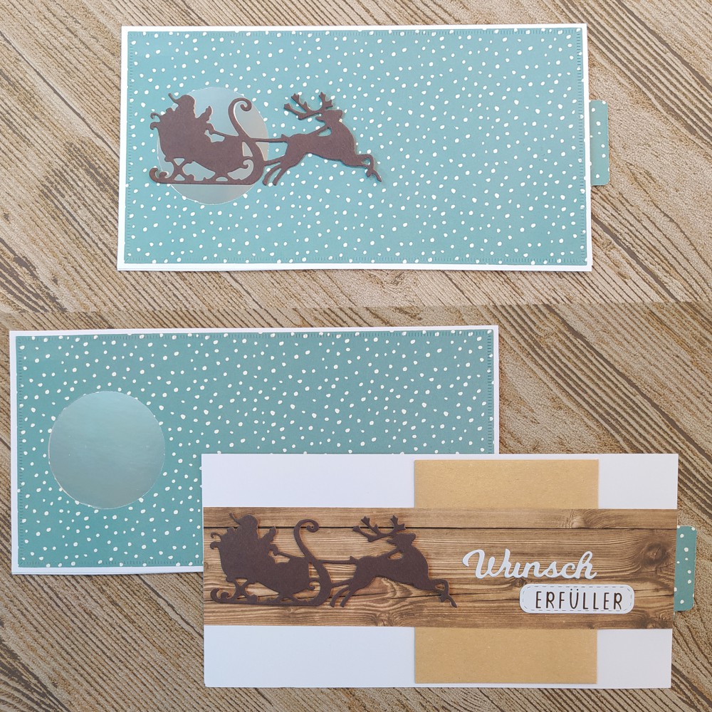 Kreativ Set 45 - Gutscheinkarte "Slider" Santa